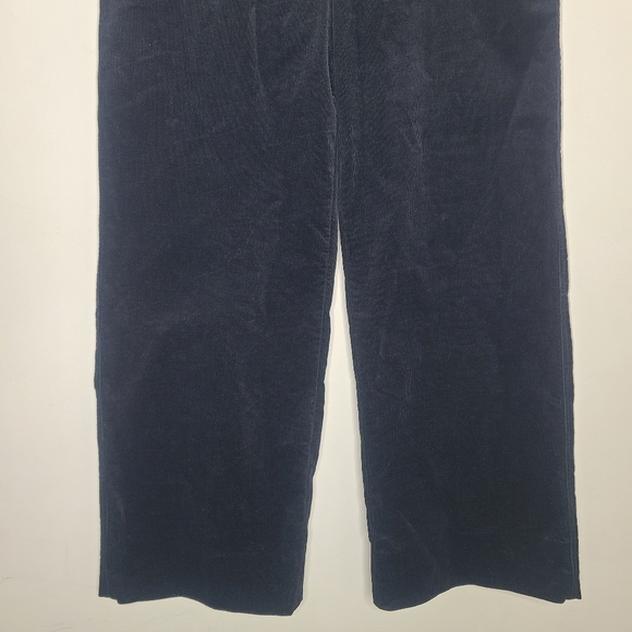All Saints Adlai Black Corduroy High Rise Wide Leg Trousers Pants Size 8 - Picture 4 of 8